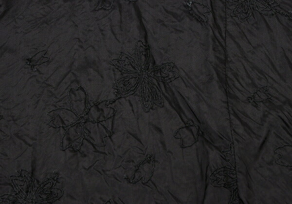 gomme Flower Stitch Embroidered Dress Black Size S