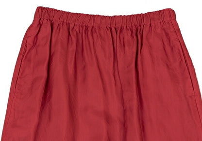 tricot COMME des GARCONS Red Cupro Layered Skirt Size M
