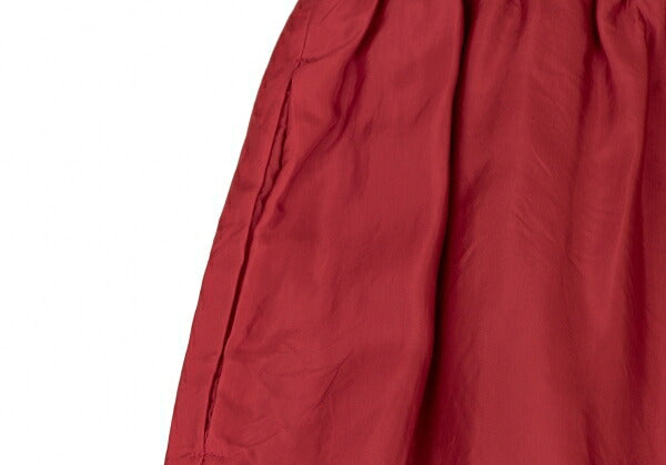 tricot COMME des GARCONS Red Cupro Layered Skirt Size M