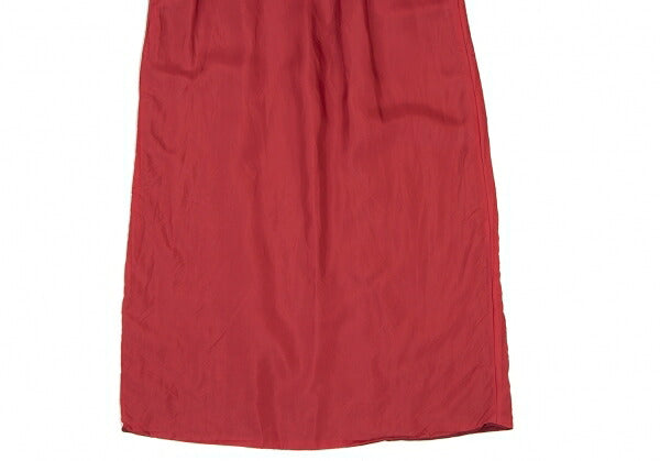 tricot COMME des GARCONS Red Cupro Layered Skirt Size M