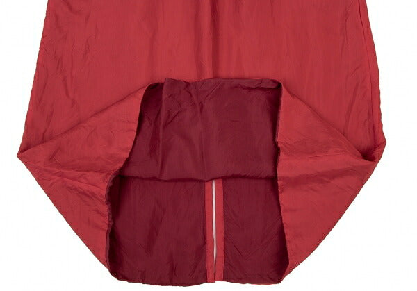 tricot COMME des GARCONS Red Cupro Layered Skirt Size M
