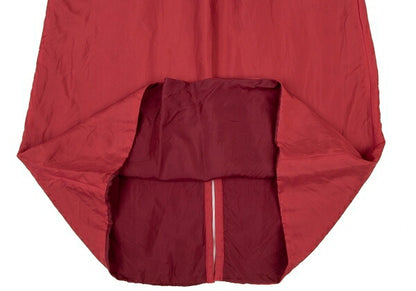 tricot COMME des GARCONS Red Cupro Layered Skirt Size M