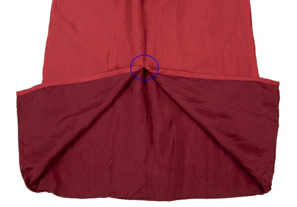 tricot COMME des GARCONS Red Cupro Layered Skirt Size M