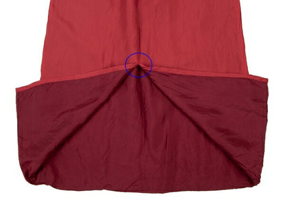 tricot COMME des GARCONS Red Cupro Layered Skirt Size M