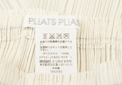 PLEATS PLEASE Native Print Cuffed Ivory/Dark Green Pants Size 1