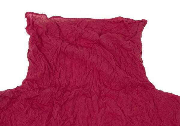 ISSEY MIYAKE Wrinkled High Neck Long Sleeve Pink Size M