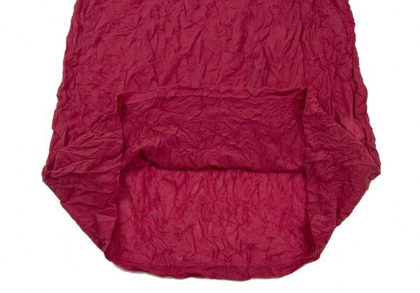 ISSEY MIYAKE Wrinkled High Neck Long Sleeve Pink Size M