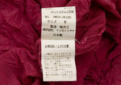 ISSEY MIYAKE Wrinkled High Neck Long Sleeve Pink Size M