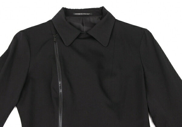 Y's 97AW Wool Gabardine Flare Sleeve Zip Jacket Black Size M