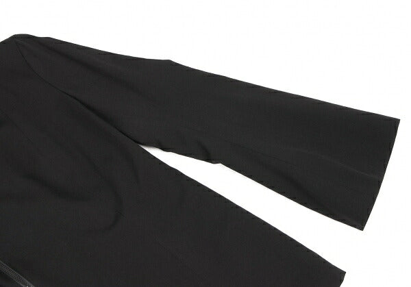 Y's 97AW Wool Gabardine Flare Sleeve Zip Jacket Black Size M