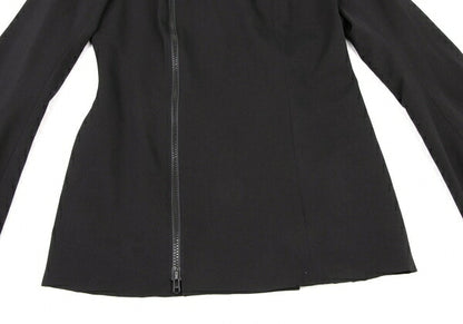 Y's 97AW Wool Gabardine Flare Sleeve Zip Jacket Black Size M