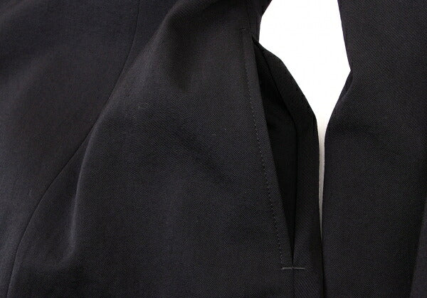 Y's 97AW Wool Gabardine Flare Sleeve Zip Jacket Black Size M