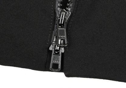 Y's 97AW Wool Gabardine Flare Sleeve Zip Jacket Black Size M