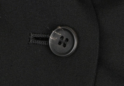 Y's 97AW Wool Gabardine Flare Sleeve Zip Jacket Black Size M