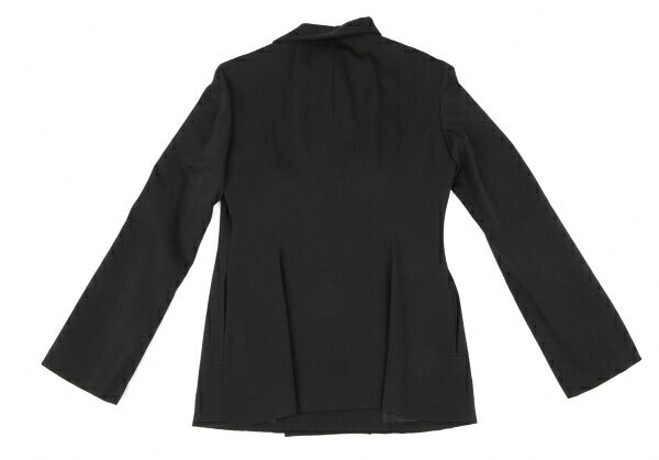 Y's 97AW Wool Gabardine Flare Sleeve Zip Jacket Black Size M