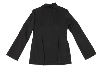Y's 97AW Wool Gabardine Flare Sleeve Zip Jacket Black Size M