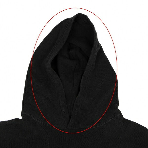 Yohji Yamamoto POUR HOMME Signature Logo Hoodie Black Size L
