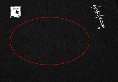 Yohji Yamamoto POUR HOMME Signature Logo Hoodie Black Size L