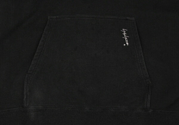 Yohji Yamamoto POUR HOMME Signature Logo Hoodie Black Size L