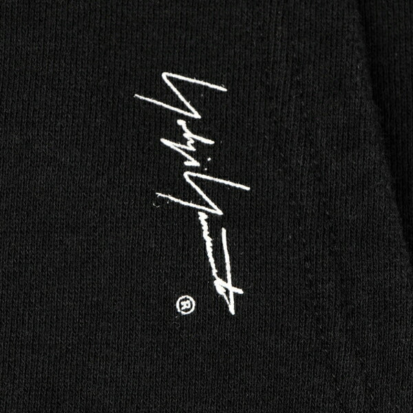 Yohji Yamamoto POUR HOMME Signature Logo Hoodie Black Size L