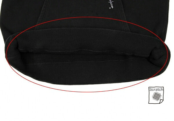 Yohji Yamamoto POUR HOMME Signature Logo Hoodie Black Size L