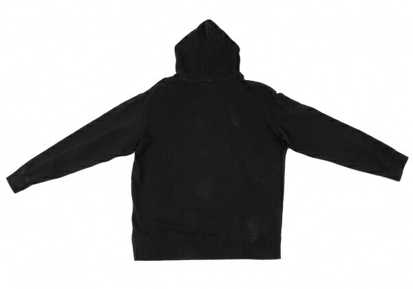 Yohji Yamamoto POUR HOMME Signature Logo Hoodie Black Size L