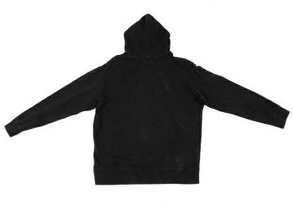 Yohji Yamamoto POUR HOMME Signature Logo Hoodie Black Size L