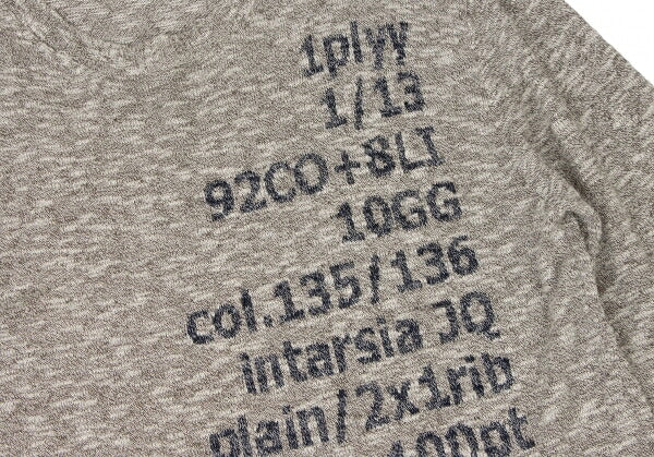RAGNE KIKAS 16SS Cotton Linen Text Knit Beige Size 3