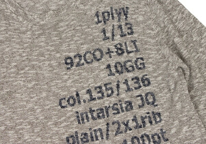 RAGNE KIKAS 16SS Cotton Linen Text Knit Beige Size 3