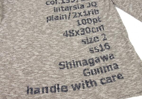RAGNE KIKAS 16SS Cotton Linen Text Knit Beige Size 3