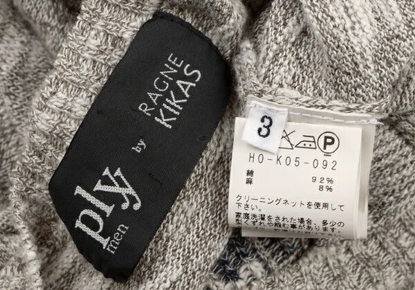 RAGNE KIKAS 16SS Cotton Linen Text Knit Beige Size 3