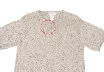 Yohji Yamamoto POUR HOMME Silk Marble SS Knit Beige Size 3