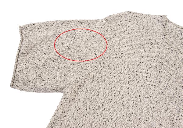 Yohji Yamamoto POUR HOMME Silk Marble SS Knit Beige Size 3