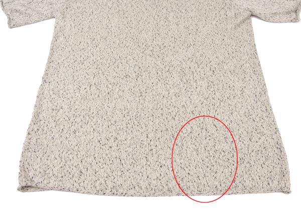 Yohji Yamamoto POUR HOMME Silk Marble SS Knit Beige Size 3