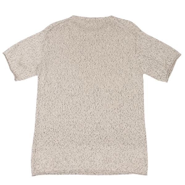 Yohji Yamamoto POUR HOMME Silk Marble SS Knit Beige Size 3