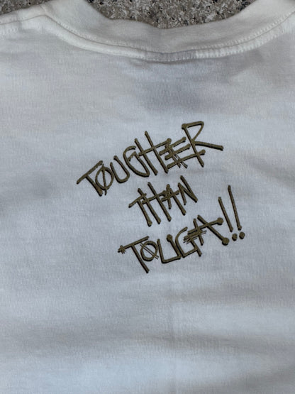 STUSSY Tougher Than Tough T-Shirt White Size M