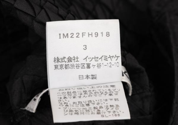 ISSEY MIYAKE Slanted Box Pleat Sleeveless Top Black Size 3