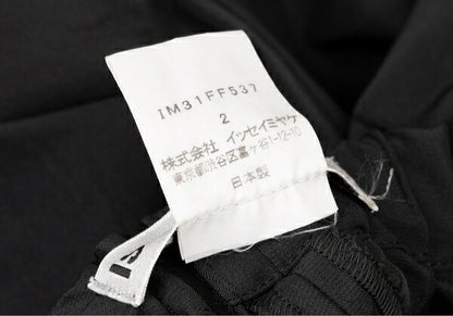 ISSEY MIYAKE Waist Side Stretch Wide Pants Black Size 2