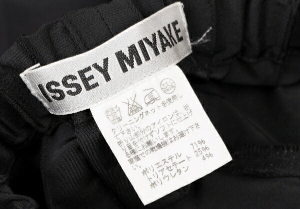 ISSEY MIYAKE Waist Side Stretch Wide Pants Black Size 2