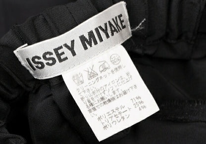 ISSEY MIYAKE Waist Side Stretch Wide Pants Black Size 2