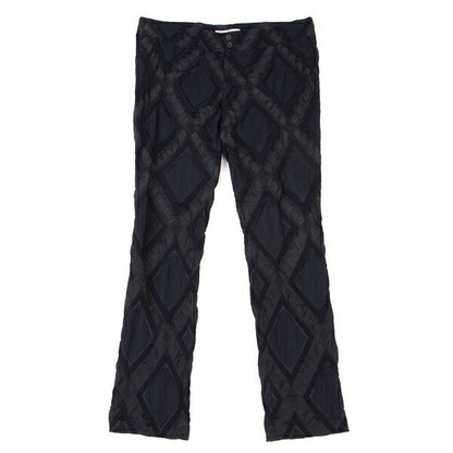 ISSEY MIYAKE Diamond Pattern Nylon Poly Navy Gray Pants Size 2