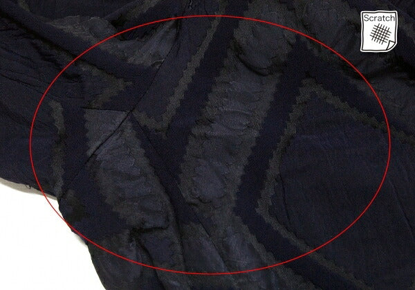 ISSEY MIYAKE Diamond Pattern Nylon Poly Navy Gray Pants Size 2