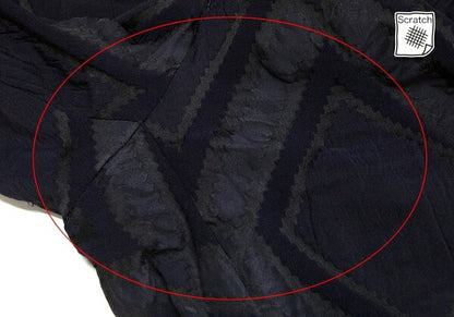 ISSEY MIYAKE Diamond Pattern Nylon Poly Navy Gray Pants Size 2