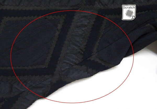 ISSEY MIYAKE Diamond Pattern Nylon Poly Navy Gray Pants Size 2