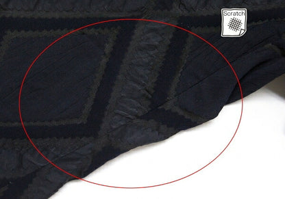 ISSEY MIYAKE Diamond Pattern Nylon Poly Navy Gray Pants Size 2