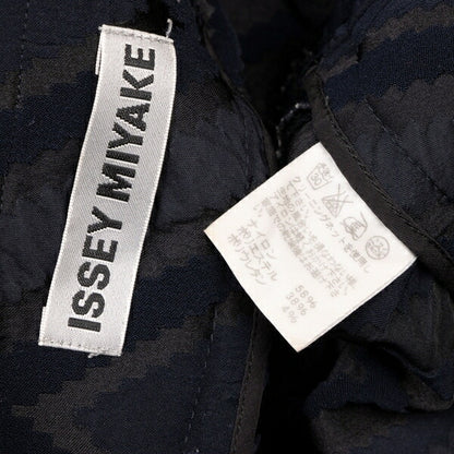 ISSEY MIYAKE Diamond Pattern Nylon Poly Navy Gray Pants Size 2