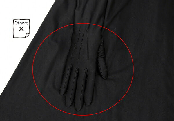 COMME des GARCONS 3D Glove Design Stretch Dress Black Size S