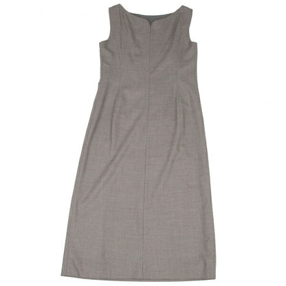 YOSHIE INABA Beaded Sleeveless Dress Gray Size 9