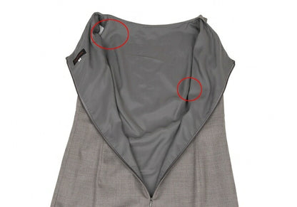 YOSHIE INABA Beaded Sleeveless Dress Gray Size 9