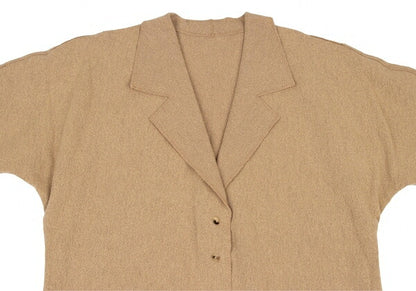 YOSHIE INABA Wool Fringe Hem Jacket Beige Size M